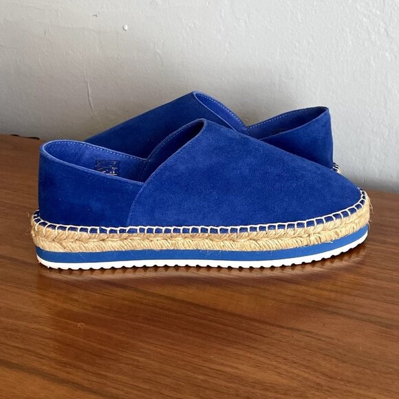 NEW Miista Matilda Cobalt Blue Suede Leather Espadrille Flats